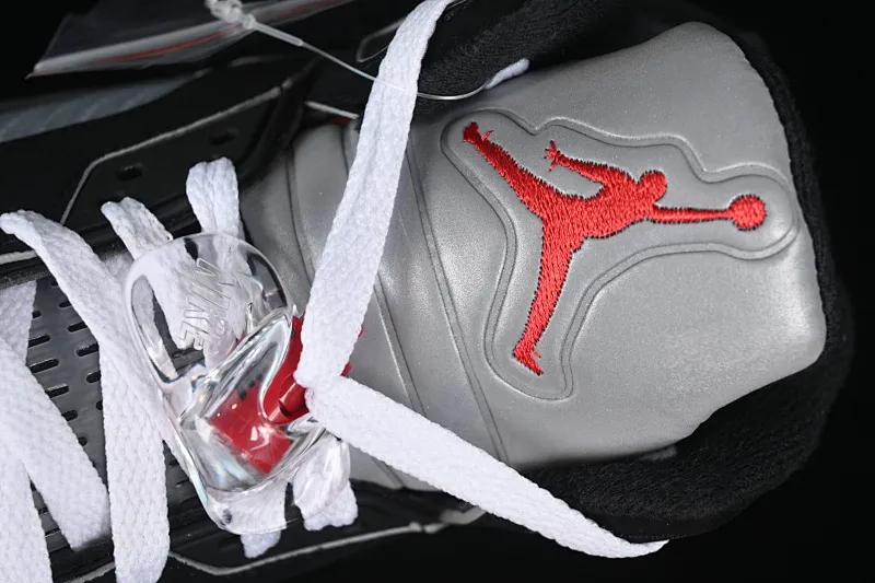 All categories Air Jordan Jordan series basketball shoes Air Jordan 5 Air Jordan 5 Black "Metallic Reimagined" AJ5 Joe 5 black silver HF3975-001